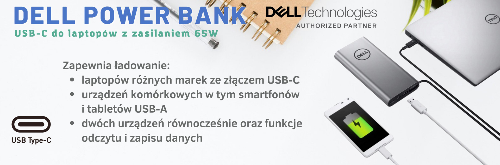  Power Bank Plus USB-C 65Wh PW7018LC